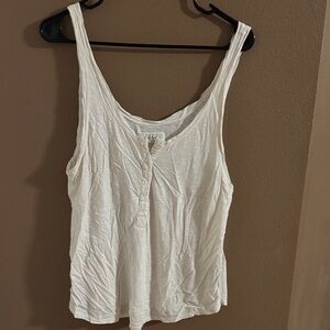 Abercrombie & Fitch white  Tank Top Large